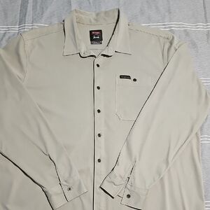 Wrangler Beige 2XL Long Sleeve Shirt EUC